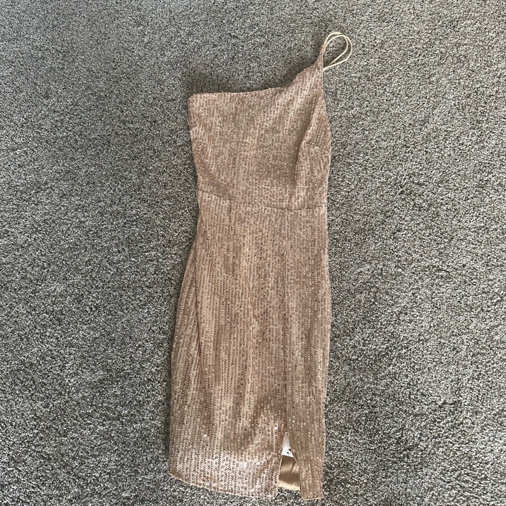 Hello Molly gold dress size xs